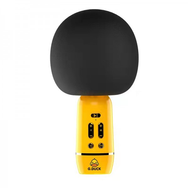 G. DUCK Little Yellow Duck Microphone K-Song Wireless Bluetooth Singing Microphone Home Cartoon Fun Speech Microphone